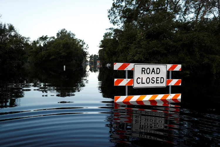 Florence: das 31 vítimas, 25 foram registradas na Carolina do Norte e as outras seis na Carolina do Sul (Randall Hill/Reuters)