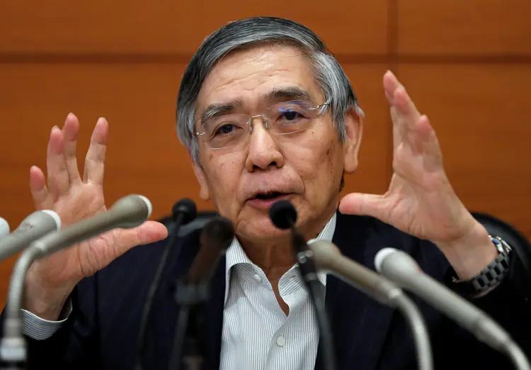 Presidente do Banco Central do Japão, Haruhiko Kuroda  (Toru Hanai/Reuters)