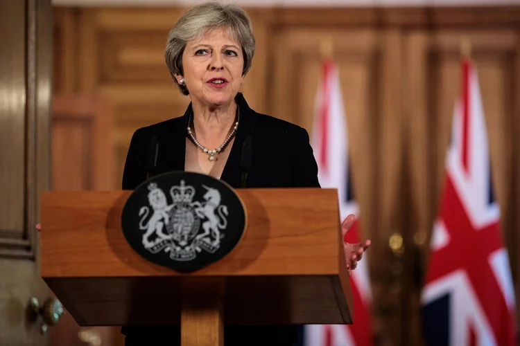 Imprensa britânica afirmou nesta sexta-feira que a primeira-ministra Theresa May foi "humilhada" pelos dirigentes europeus (Jack Taylor/Pool/Reuters)