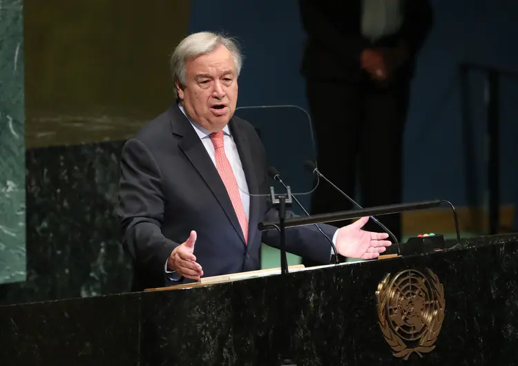 Guterres: Com mudanças no equilíbrio de poder, o risco de confronto pode aumentar, advertiu secretário-geral da ONU (Shannon Stapleton/Reuters)