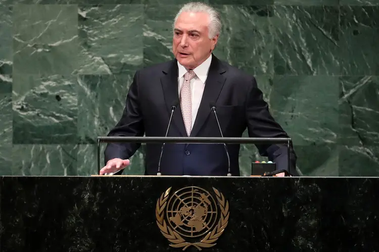Temer: o presidente falou sobre eleições, refugiados e economia brasileira (Carlo Allegri/Reuters)