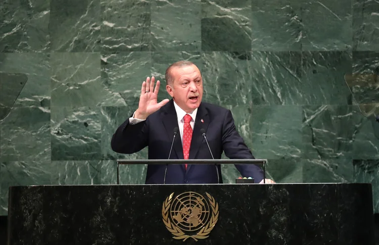 Erdogan: Ninguém pode ficar calado diante do cancelamento arbitrário de acordos comerciais, afirmou o presidente (Carlo Allegri/Reuters)
