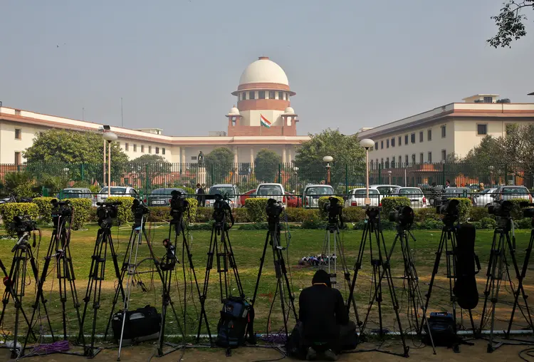 SUPREMA CORTE DA ÍNDIA: após a decisão, os juízes afirmaram que o adultério é um motivo legítimo de divórcio (Anindito Mukherjee/Reuters)