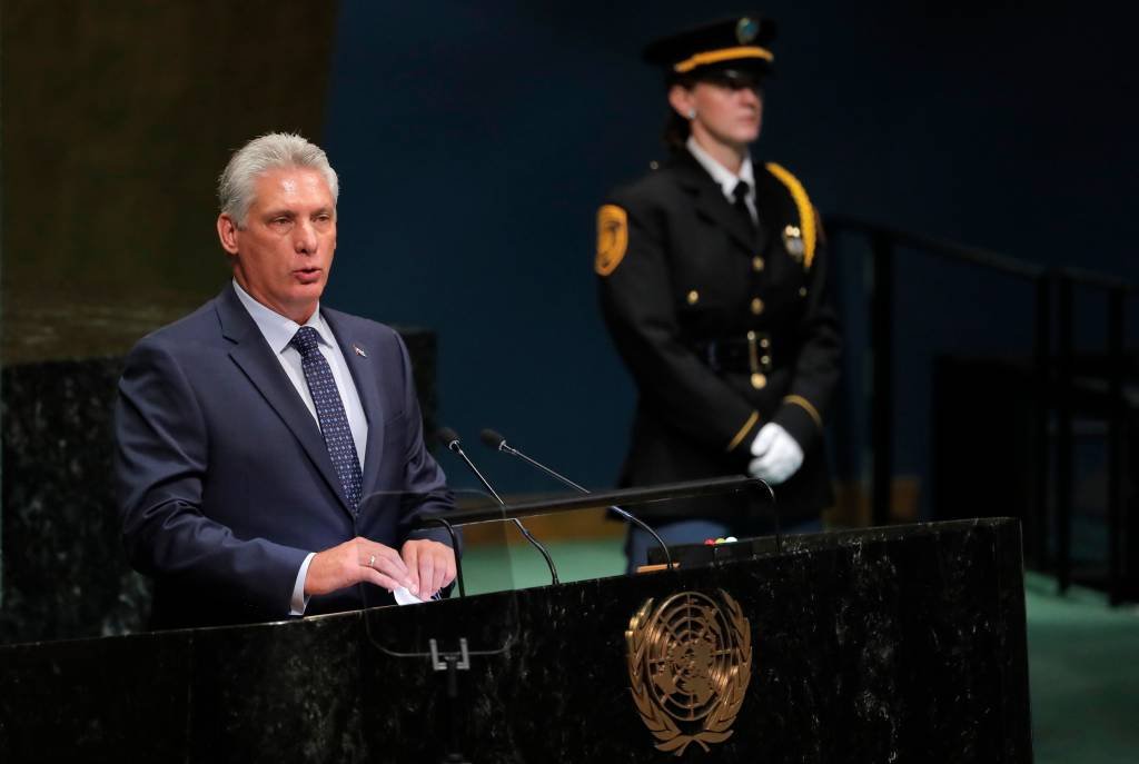 Díaz-Canel: o presidente afirmou que a maioria da população cubana quer dar sequência à obra do líder revolucionário (Caitlin Ochs/Reuters)