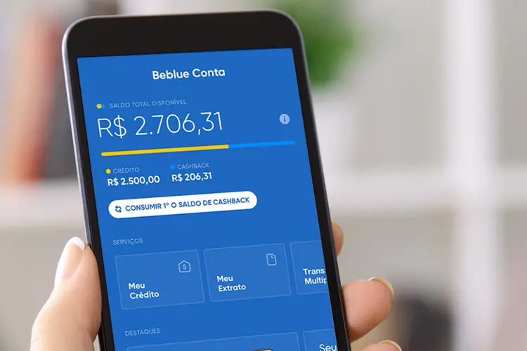 Smartphone usa serviços da Beblue: sócios fecharam, na semana passada, a venda do controle da empresa para o fundo de investimento Vector Inovação e Tecnologia (Beblue/Divulgação)