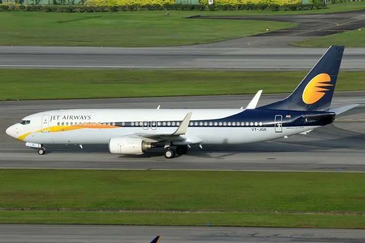 Boeing 737 da Jet Airways: aeronave era ocupada por 166 passageiros (Aldo Bidini/Wikimedia Commons)