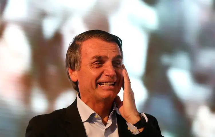 Jair Bolsonaro: até o início da campanha, candidato foi tratado com desdém por políticos de partidos tradicionais (Diego Vara/Reuters)
