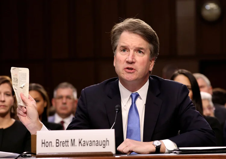 Brett Kavanaugh: “Ninguém está acima da lei em nosso sistema constitucional”, disse juiz durante sabatina (Chris Wattie/Reuters)