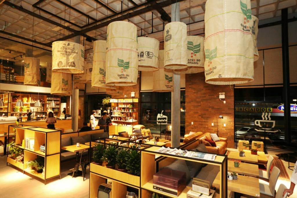 Loja do Café Cultura em Florianópolis: delivery de cestas de café da manhã passou a ser negócio relevante para a cafeteria (Lucas Amorim/Exame)