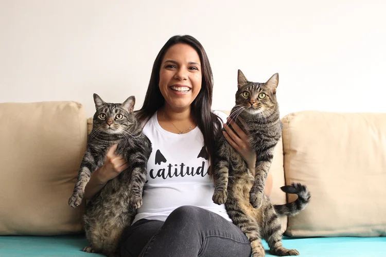 Amanda Santos, do Cattitude: em feriados, os dias mais disputados, o negócio chega a realizar oito visitas no dia (Cattitude/Divulgação)