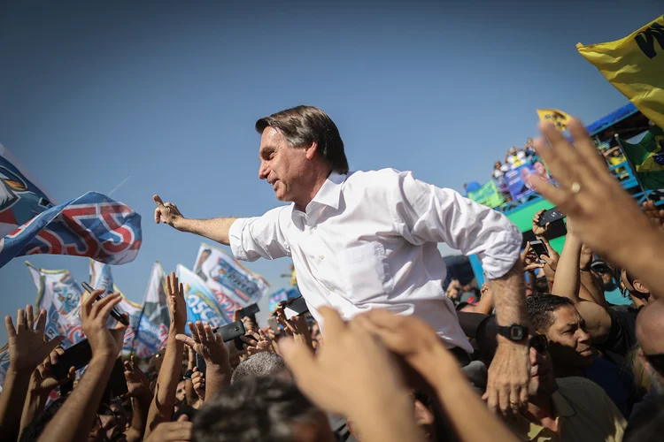 Jair Bolsonaro está dando os retoques finais no que vem sendo chamado de "Manifesto à Nação" (Andre Coelho/Bloomberg/Bloomberg)