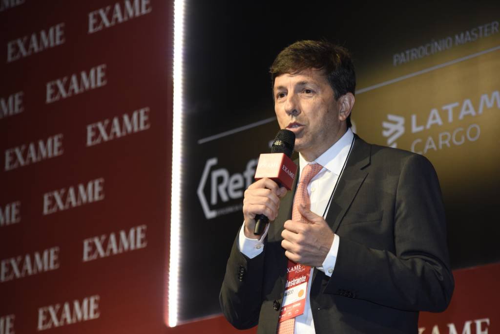 João Amoêdo, candidato a presidência pelo Partido Novo no EXAME Fórum no dia 3 de setembro de 2018
 (Germano Lüders/Exame)