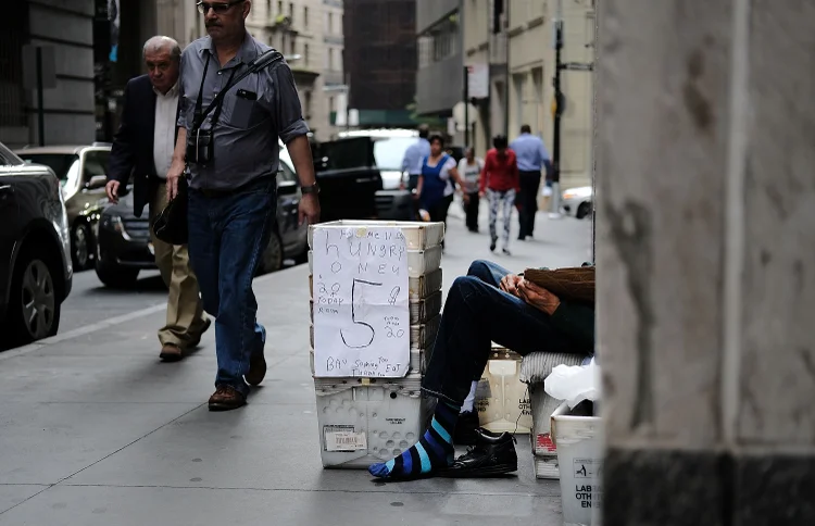 EUA: 43% da população do país são pobres ou vivem com renda insuficiente (Spencer Platt/Getty Images)