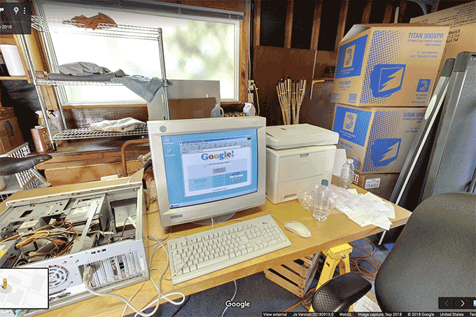 Google tem tour virtual na garagem onde foi criado