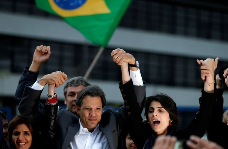 Haddad: o petista é a novidade da semana após da tática adotada pelo partido (Rodolfo Buhrer/Reuters/Reuters)