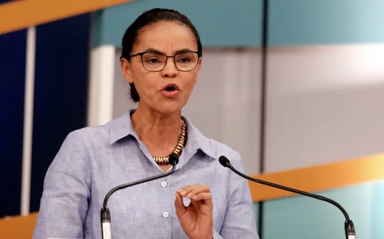 Marina Silva: a candidata à presidência afirmou que, apesar das pesquisas, há alternativas diferentes para o Brasil (Nacho Doce/Reuters)