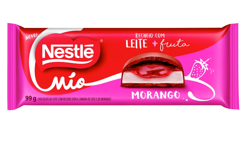 Nestlé lança linha de chocolates recheados com leite e fruta