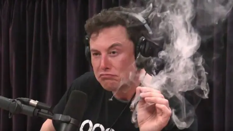 ELON MUSK: CEO fumou maconha durante podcast e atitude, apesar de legal, repercutiu negativamente / YouTube/Reprodução (YouTube/Reprodução)