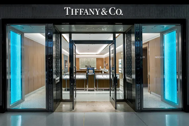Loja da Tiffany&amp;Co. no shopping JK Iguatemi: a joalheria norte-americana tem seis unidades no Brasil (Massimo Falluti/Tiffany&Co./Divulgação)