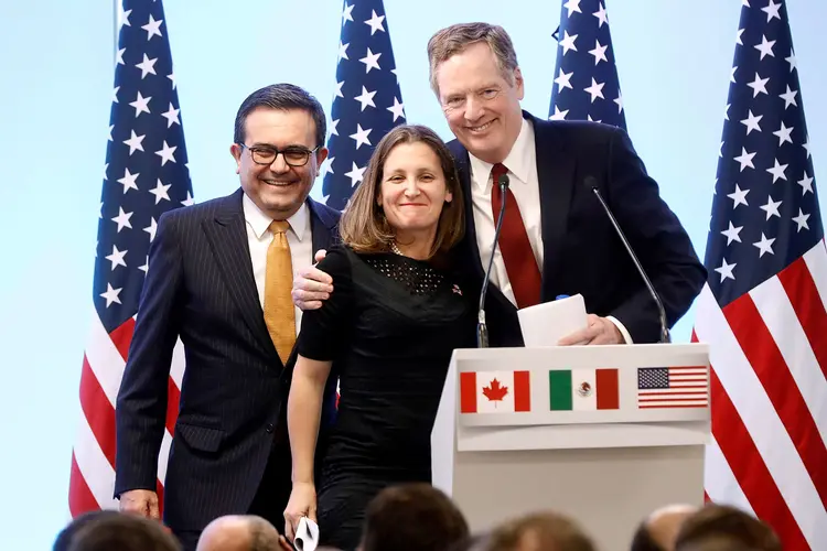 Nafta: novo tratado receberá o nome Acordo Estados Unidos-México-Canadá (USMCA, na sigla em inglês) (Edgard Garrido/Reuters)