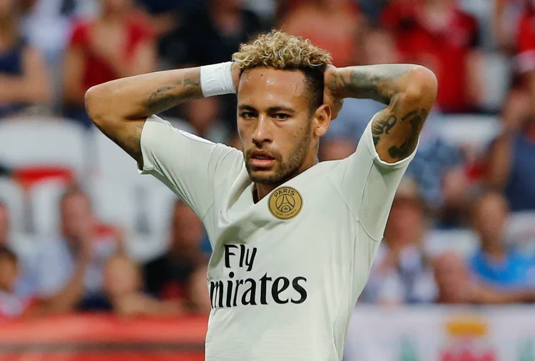 Neymar: "Ninguém está 100%. Estamos no início da temporada e jogamos poucas partidas" (Jean-Paul Pelissier/Reuters)
