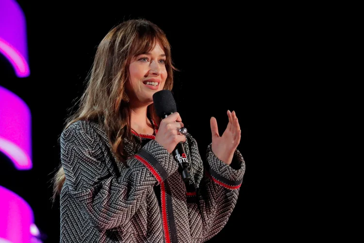 Dakota Johnson: Atriz participou do Global Citizen Festival em Nova York, no último sábado (29) (Caitlin Ochs/Reuters)