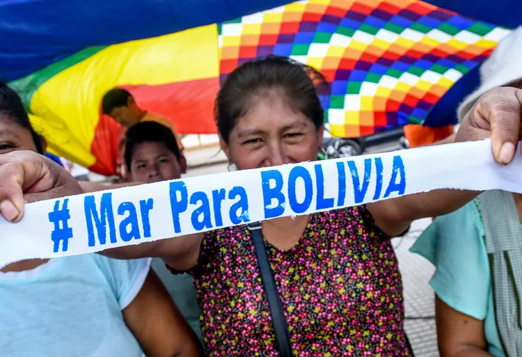 Bolívia: No informe, embora não haja uma obrigação de negociar, há uma invocação para seguir com o diálogo, disse o presidente (Rodrigo Urzagasti/Reuters)