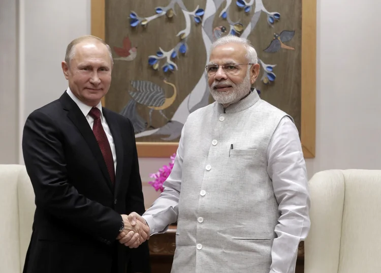Rússia-Índia: reuniões entre Putin e representantes indianos estão previstas para amanhã (Kremlin/Reuters)