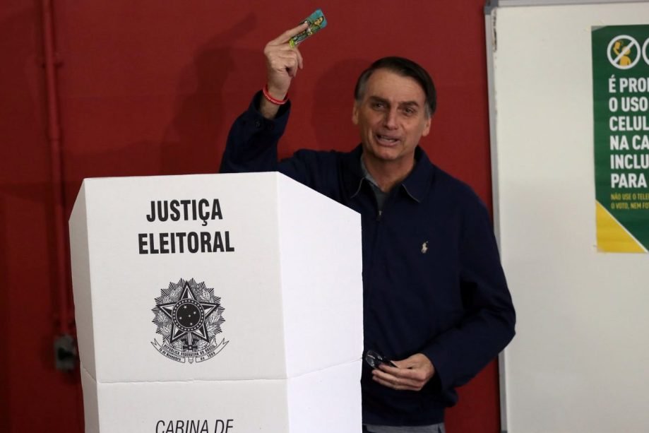 Jair Bolsonaro, candidato do PSL, vota no Rio de Janeiro, dia 07/10/2018