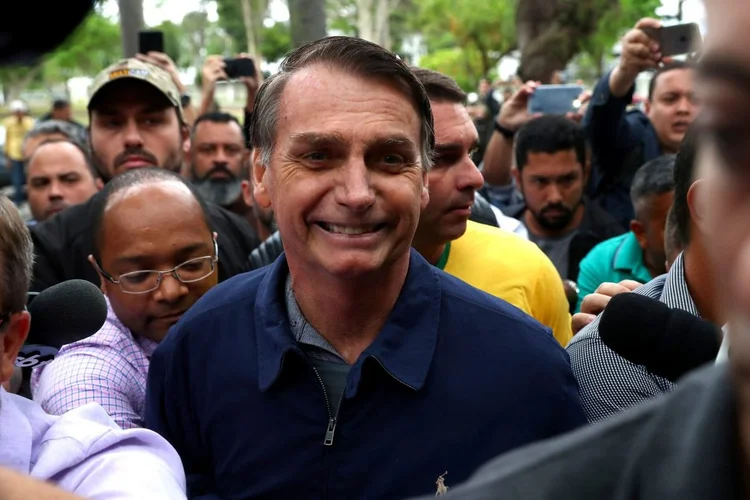 Jair Bolsonaro: observadores internacionais têm manifestado preocupação com a possibilidade de a eleição do político do PSL represente uma ameaça à democracia (Pilar Olivares/Reuters)