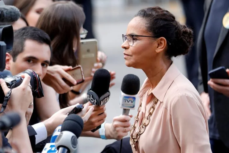 Marina: "Quem decide os rumos do país em uma democracia é a sociedade, é o cidadão com o seu voto" (Nacho Doce/Reuters)