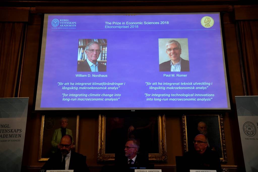 Nobel de Economia vai para William Nordhaus e Paul Romer