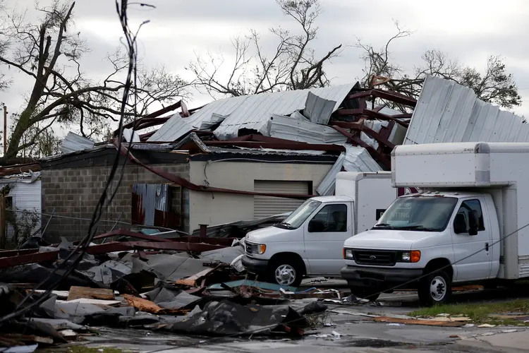 Furacão Michael: diversas áreas no sudeste dos EUA foram atingidas a pouco tempo pelo furacão Florence (Jonathan Bachman/Reuters)