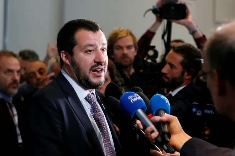 Salvini: o ministro afirma que as sanções prejudicam os intercâmbios comerciais dos empresários italianos (Emmanuel Foudrot/Reuters)