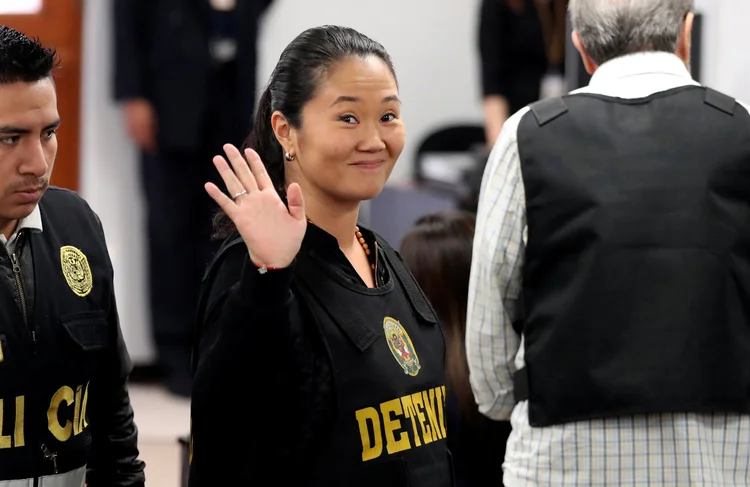 Keiko Fujimori: é a segunda vez, nos últimos 15 dias, que Keiko apresenta problemas coronários na prisão (Mariana Bazo/Reuters)