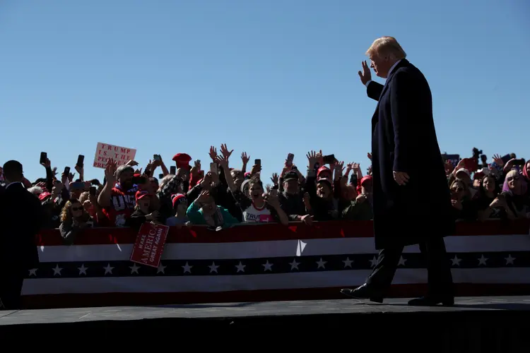 Trump: um incentivo adicional a campanha é o crescimento constante de voluntários e a arrecadação de dinheiro (Jonathan Ernst/Reuters)