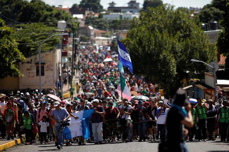 Caravana de imigrantes em direção aos EUA (Ueslei Marcelino/Reuters)