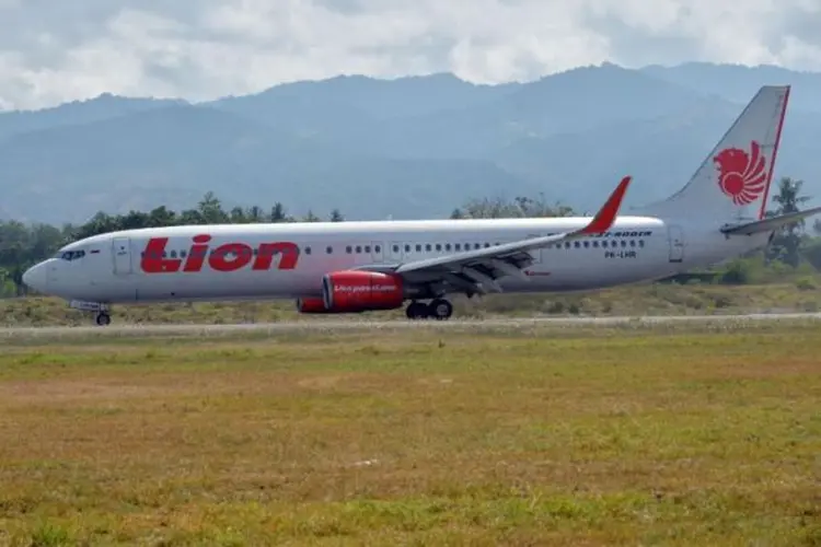 Lion Air: o avião tinha previsto aterrissar uma hora depois da sua partida na cidade citada, que fica na ilha de Bangka (Lion Air/Divulgação)