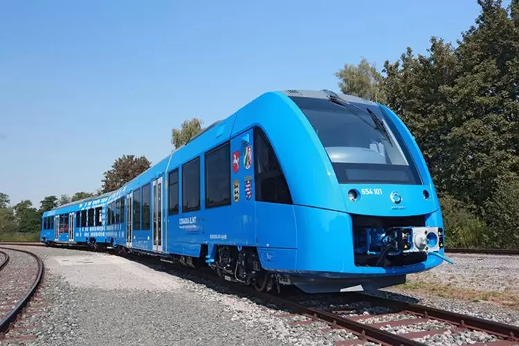 Imagem do Coradia iLint, trem movido a hidrogênio da francesa Alstom (Alstom/Divulgação)