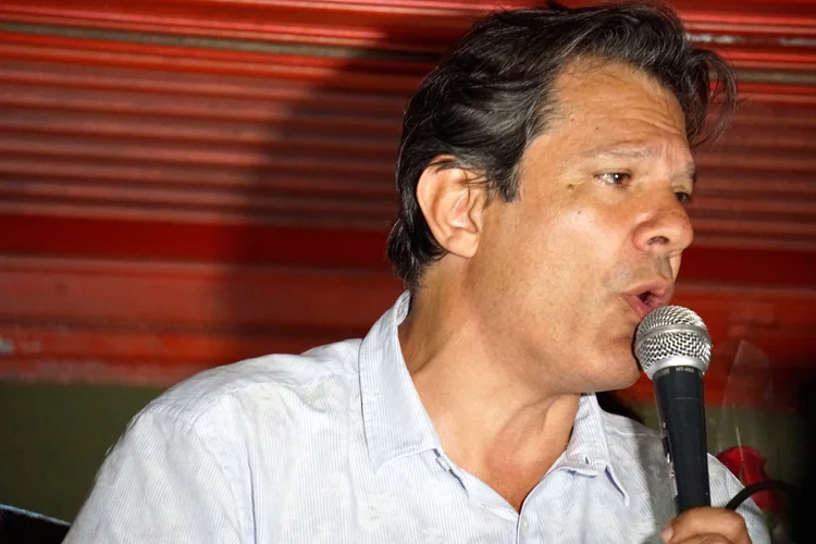 Haddad: "Tenho convicção de que vamos estar no segundo turno", afirmou Haddad (NurPhoto/Getty Images)