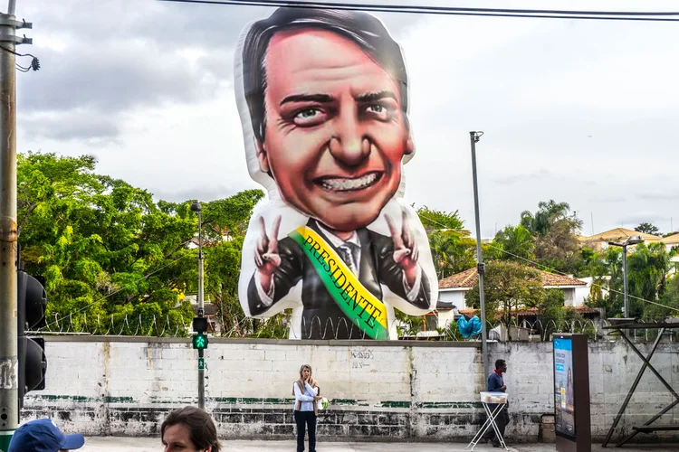 Bolsonaro: presidente do Ibope afirma que o cenário aponta hoje para a vitória do candidato do PSL na disputa contra Fernando Haddad (NurPhoto/Getty Images)