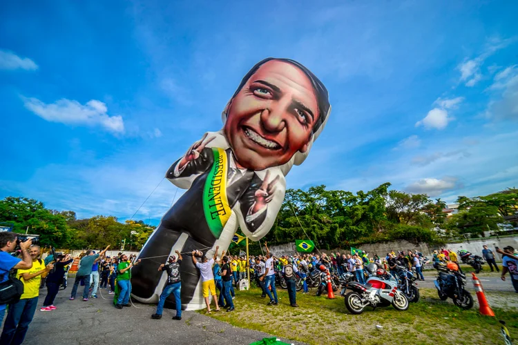 Bolsonaro: o candidato é considerado mais pró-mercado (NurPhoto/Getty Images)