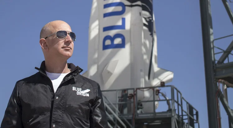 Bezos: executivo da Amazon lidera a lista pela segunda vez consecutiva (Blue Origin/Divulgação)