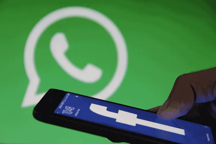 Aplicativos: Facebook e WhatsApp receberam punição com multa do TRF por descumprimento de ordem judicial (Reprodução/Getty Images)