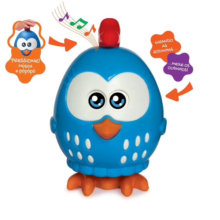 Boneco da Galinha Pintadinha: série criada por brasileiros se tornou um dos maiores fenômenos do entretenimento na internet (PBKids/Divulgação)
