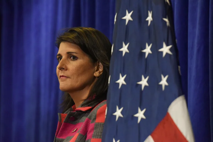 Nicky Haley renunciou como embaixadora dos EUA na ONU (Stephanie Keith/Getty Images)