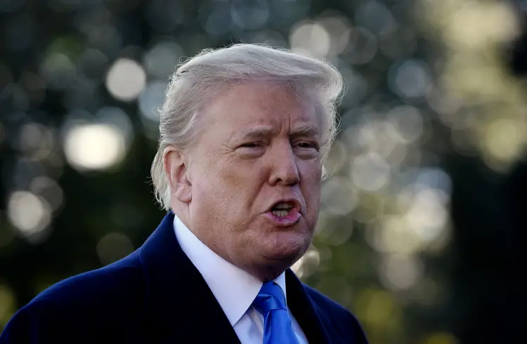 Donald Trump, presidente americano: é o terceiro "shutdown" de 2018 (Olivier Douliery/Reuters)