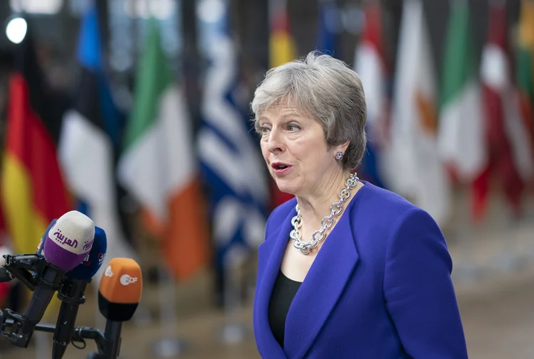 Theresa May: o período de transição atual iria até o final de 2020 (Jasper Juinen/Getty Images)