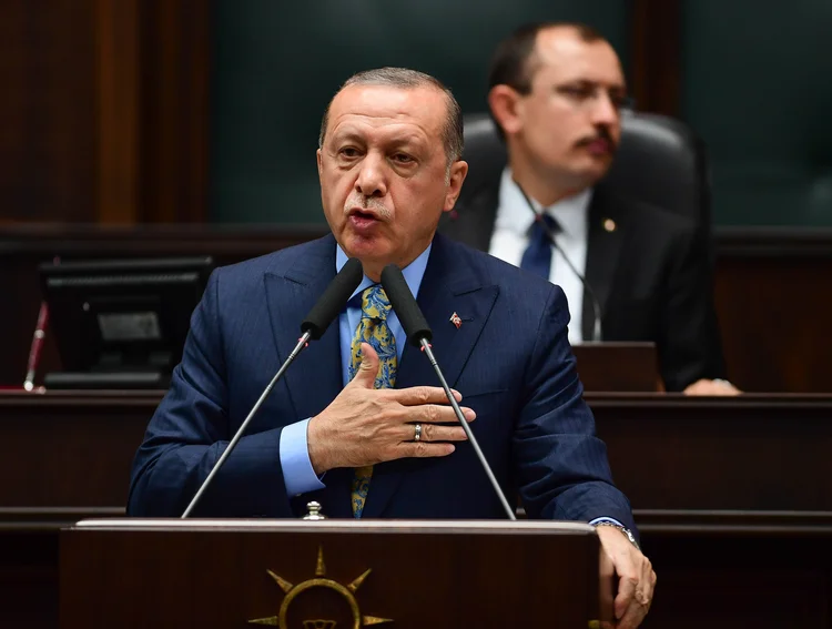 Erdogan: o presidente afirmou que a Turquia dispõe de provas sobre o "assassinato selvagem" do Khashoggi (Getty Images/Getty Images)