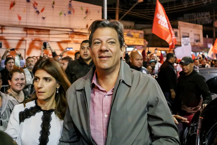 Haddad: fundador da Igreja Universal do Reino de Deus acusa o petista de difamação e injúria (Dario Oliveira/NurPhoto/Exame)